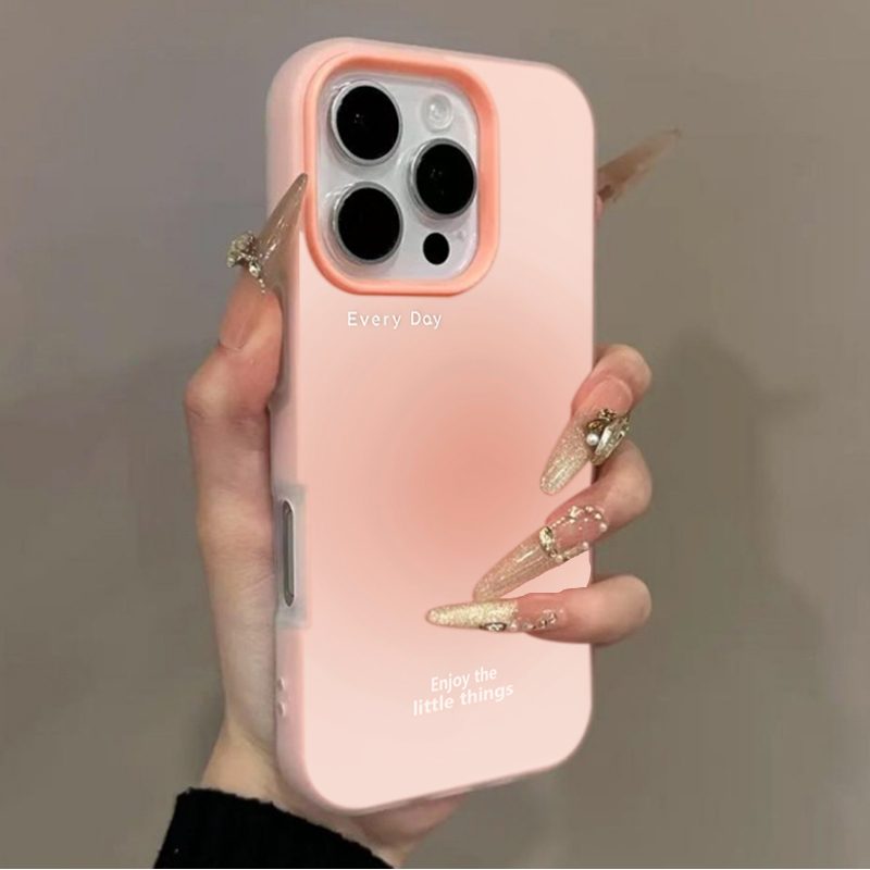 Gradient Color Case - เคสโทรศัพท์ลายไล่เฉดสีชมพูสำหรับ iPhone 17 16 Pro Max