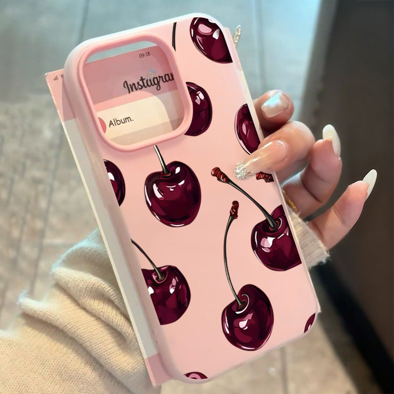 Phone Cases Galaxy A16 5G - เคสโทรศัพท์ลายเชอร์รี่สีแดง สำหรับ Samsung Galaxy S25 S24