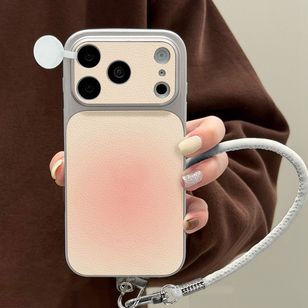 Phone Cases With Stand - เคสโทรศัพท์ลายลิ้นจี่ สำหรับ iPhone 16 15 13