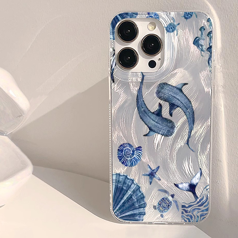 Phone Cases Galaxy A16 5G - เคสโทรศัพท์ลายสัตว์ทะเล วาฬ เต่า สำหรับ Samsung Galaxy