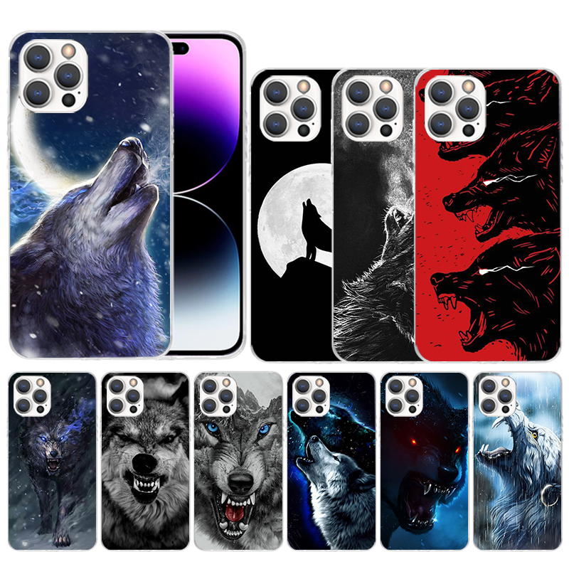 Phone Cases That Fit Iphone 16E - เคสโทรศัพท์ลายพิมพ์ Angry Animal Wolf Fierce Soft