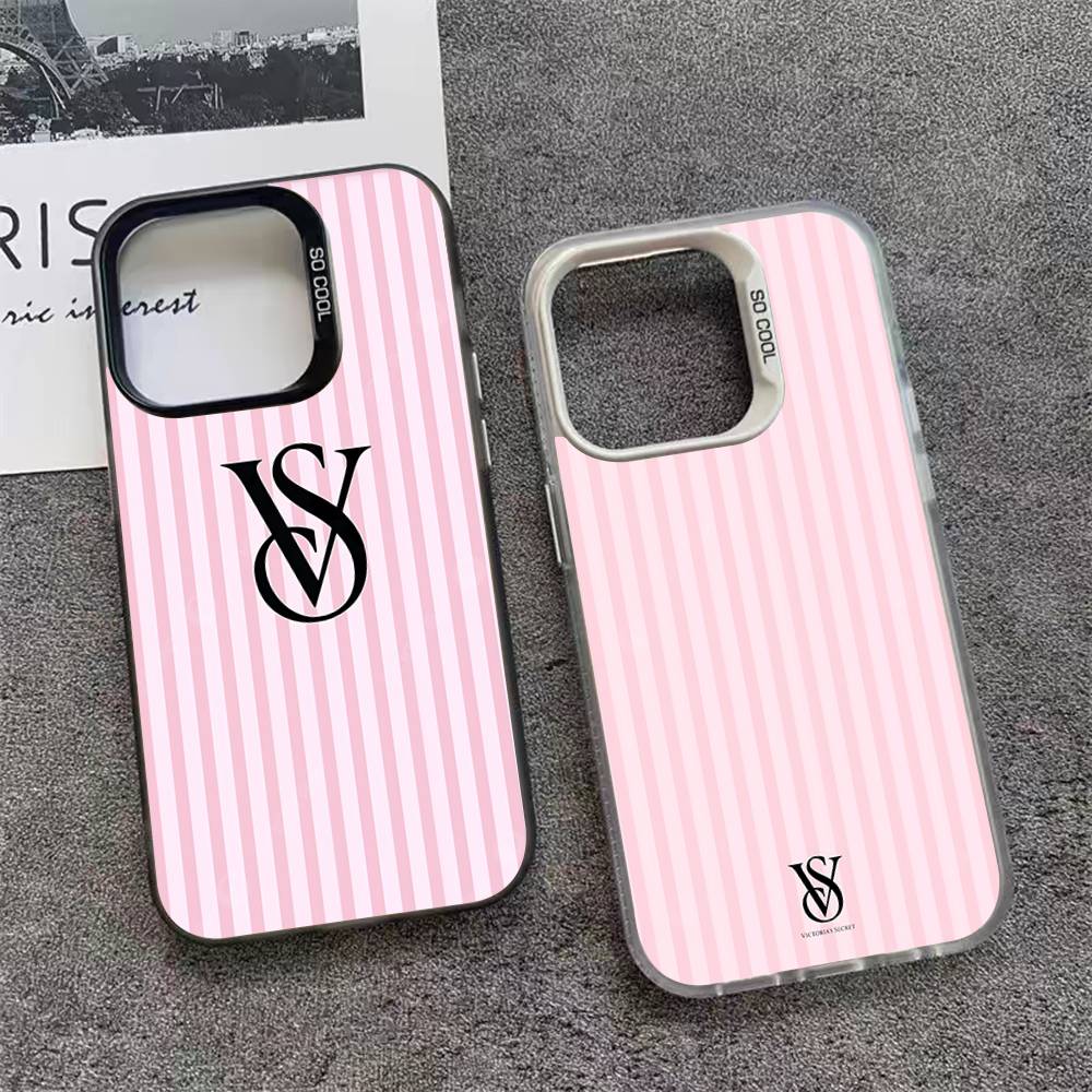 Phone Cases Louis Vuitton - เคสโทรศัพท์กันกระแทกสีเงิน Cool V-Victoria's Secret: เคสโทรศัพท์บางเฉียบหลากสีสำหรับ iPhone