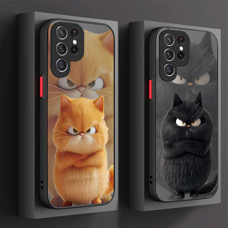 Phone Cases Galaxy A16 5G - เคสลายคู่แมวโกรธ สำหรับ Samsung Galaxy S25 Ultra