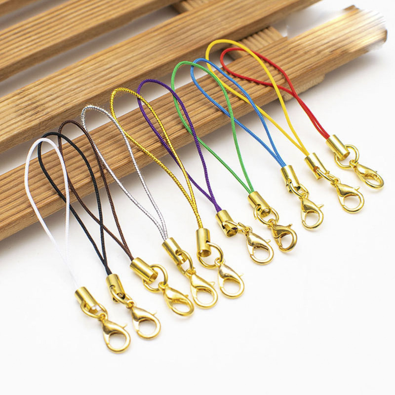 Phone Cases Wholesale - ขายส่งโทรศัพท์มือถือสายคล้องคอ Lariat Lanyard Gold Lobster Clasp