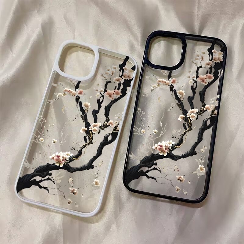 Phone Cases Galaxy A16 5G - เคสลายดอกพลัมจีนสำหรับ Samsung Galaxy S26 S25 FE