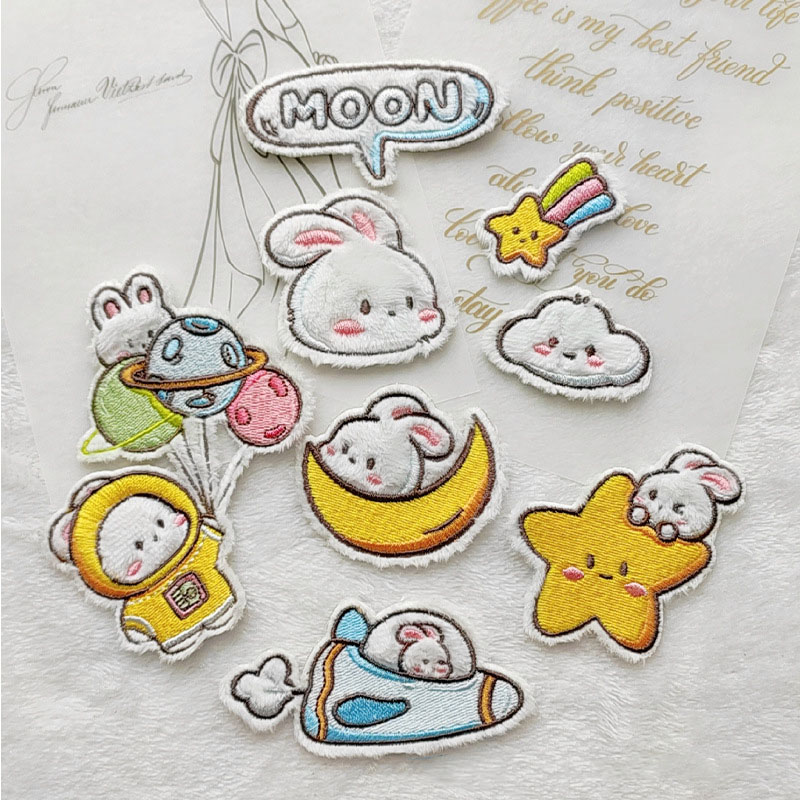 Phone Cases The Dairy - แผ่นผ้ากำมะหยี่รูปสัตว์การ์ตูนสำหรับเด็กแผ่นปะติดกางเกงยีนส์ตกแต่งเคสกระเป๋าเป้สะพายหลัง