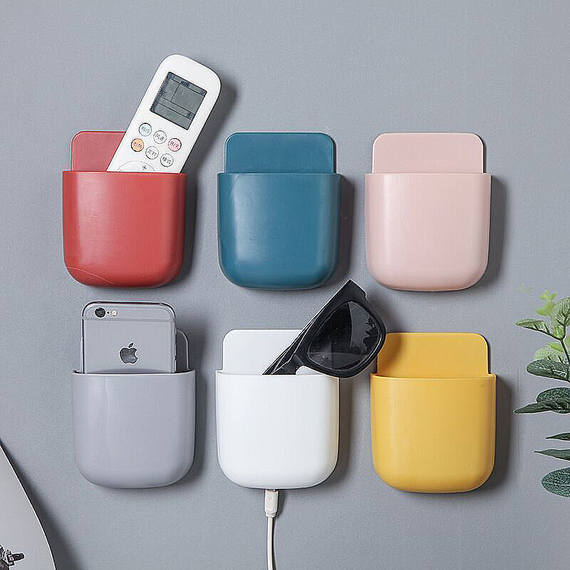 Phone Cases The Dairy - ติดผนังกล่องเก็บปลั๊กโทรศัพท์มือถือผู้ถือขาตั้ง Rack รีโมทคอนโทรลจัดเก็บสําหรับเครื่องปรับอากาศทีวี