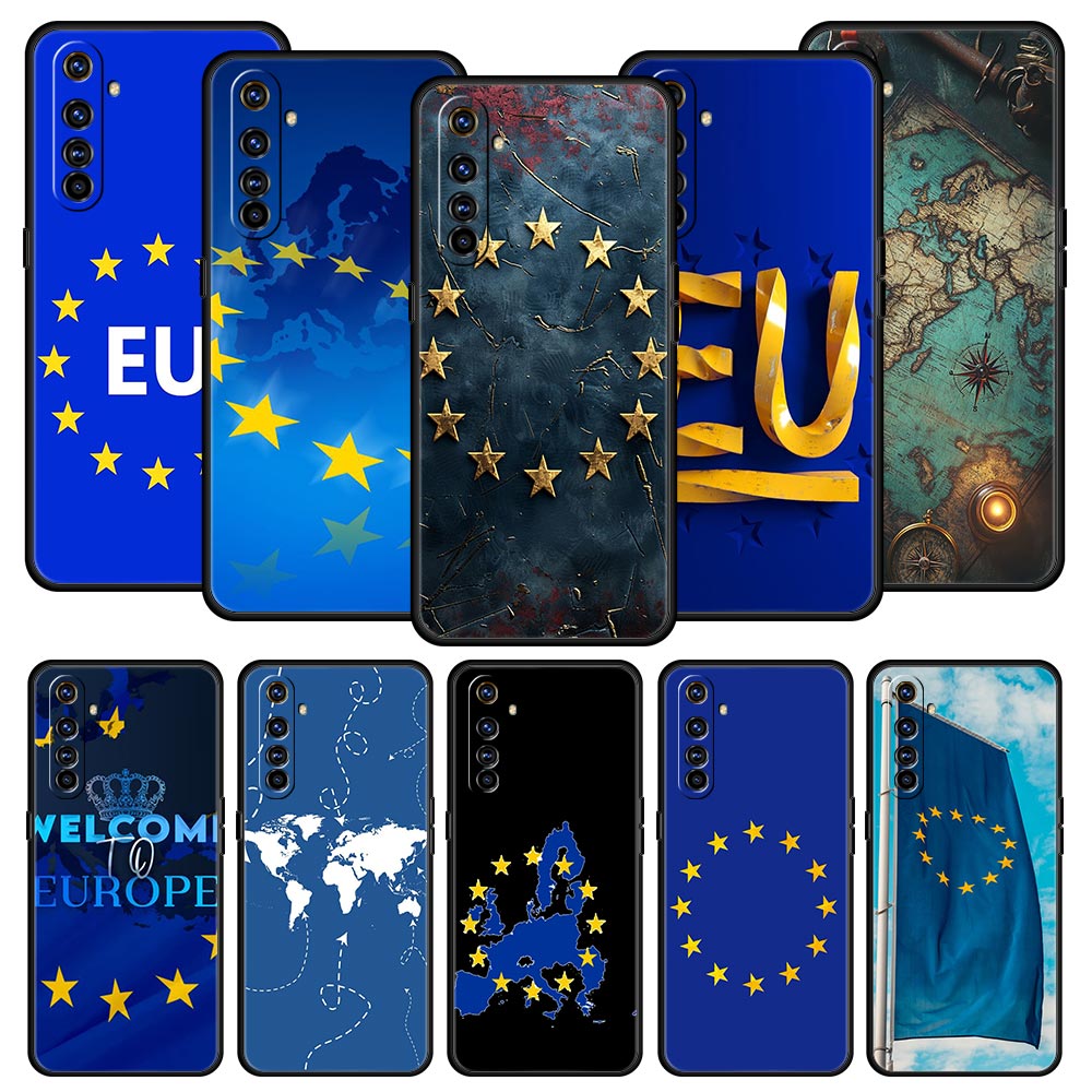 Phone Cases Eu - เคสโทรศัพท์ลายธงชาติ EU สำหรับ Realme 13 12