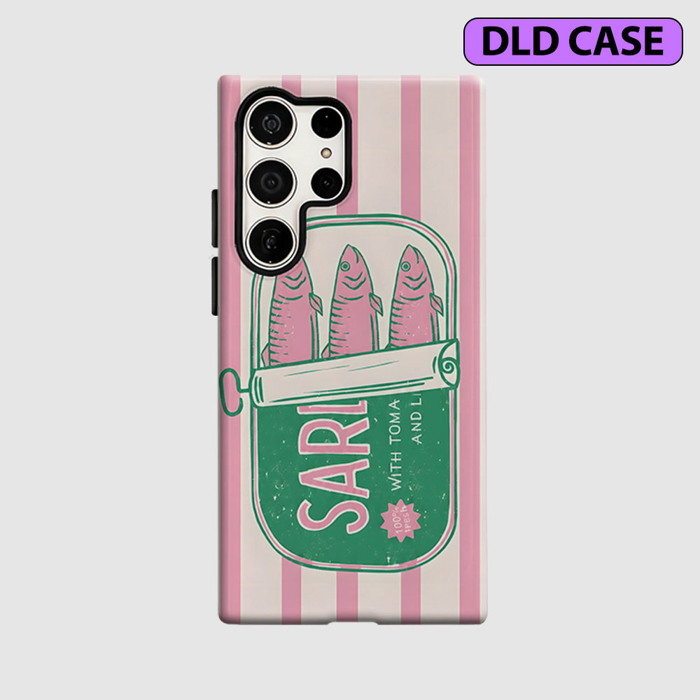 Phone Cases You Can Customize - เคสโทรศัพท์ลายกระป๋องปลาซาร์ดีนวินเทจสำหรับ Samsung Galaxy S26 S25 S24
