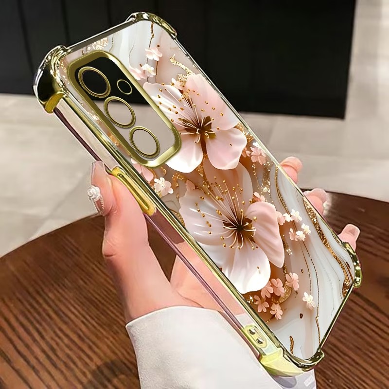 เคสโทรศัพท์ใสลายดอกไม้เคลือบไฟ - Phone Cases Clear บทวิจารณ์และราคา