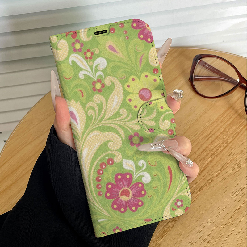 เคสโทรศัพท์หนังเทียมลายเถาวัลย - Phone Cases With Stand บทวิจารณ์และราคา