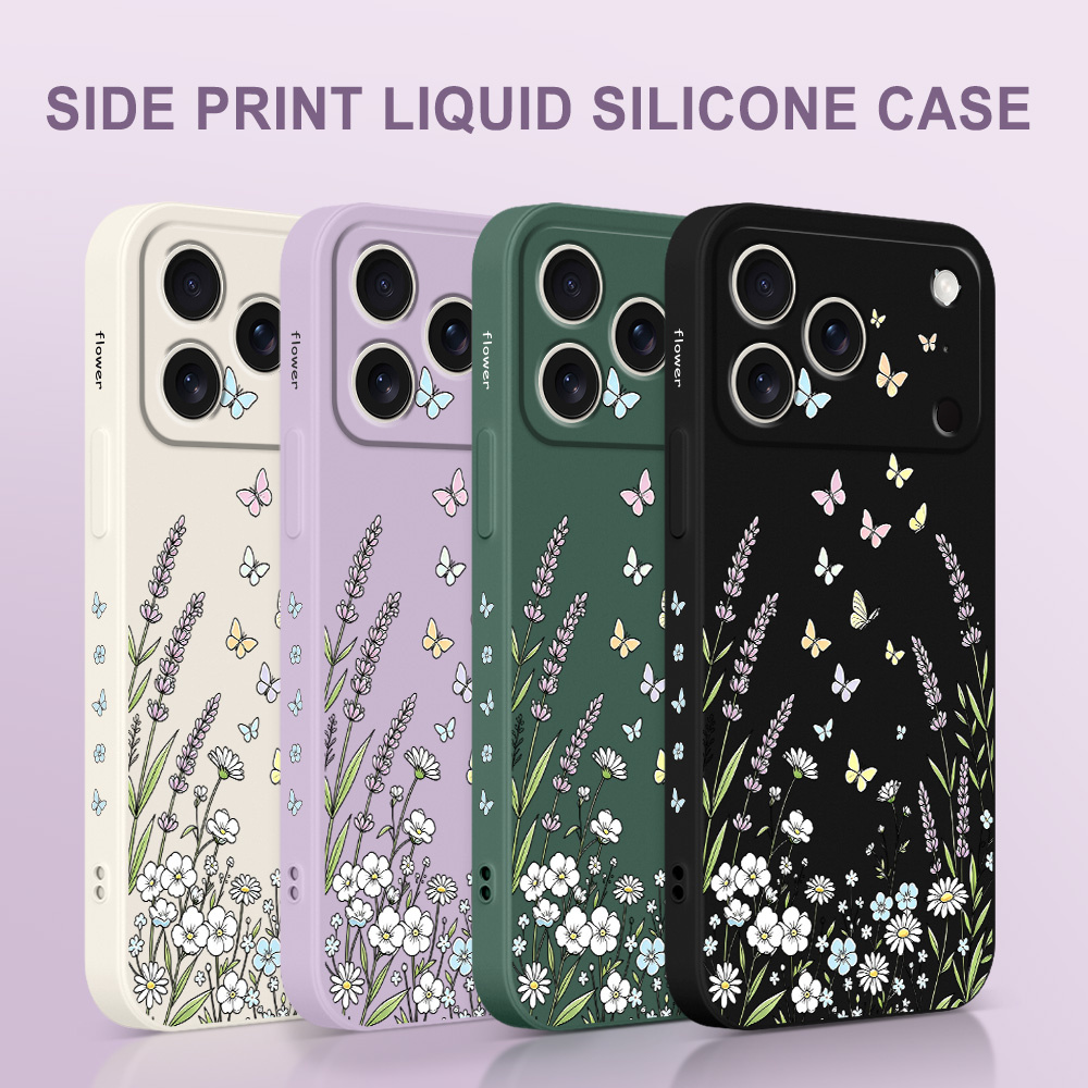 เคสโทรศัพท์ลายผีเสื้อสำหรับ iP - Silicone Liquid Case บทวิจารณ์และราคา