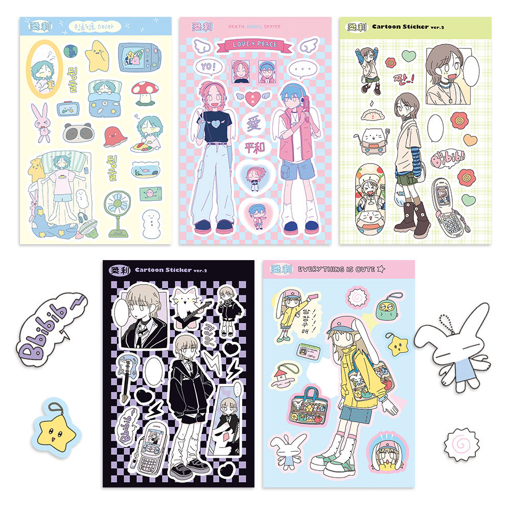 สติกเกอร์ตัวละคร Rou Li 2 แบบ  - Phone Cases Wholesale บทวิจารณ์และราคา