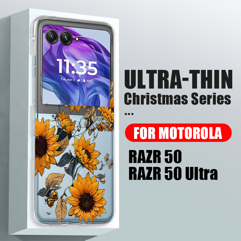 เคสโทรศัพท์ลายดอกทานตะวันใสสำห - Phone Cases Motorola บทวิจารณ์และราคา