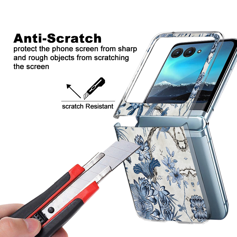 เคสโทรศัพท์ลายป่าดอกไม้สีฟ้า ส - Phone Cases Motorola บทวิจารณ์และราคา