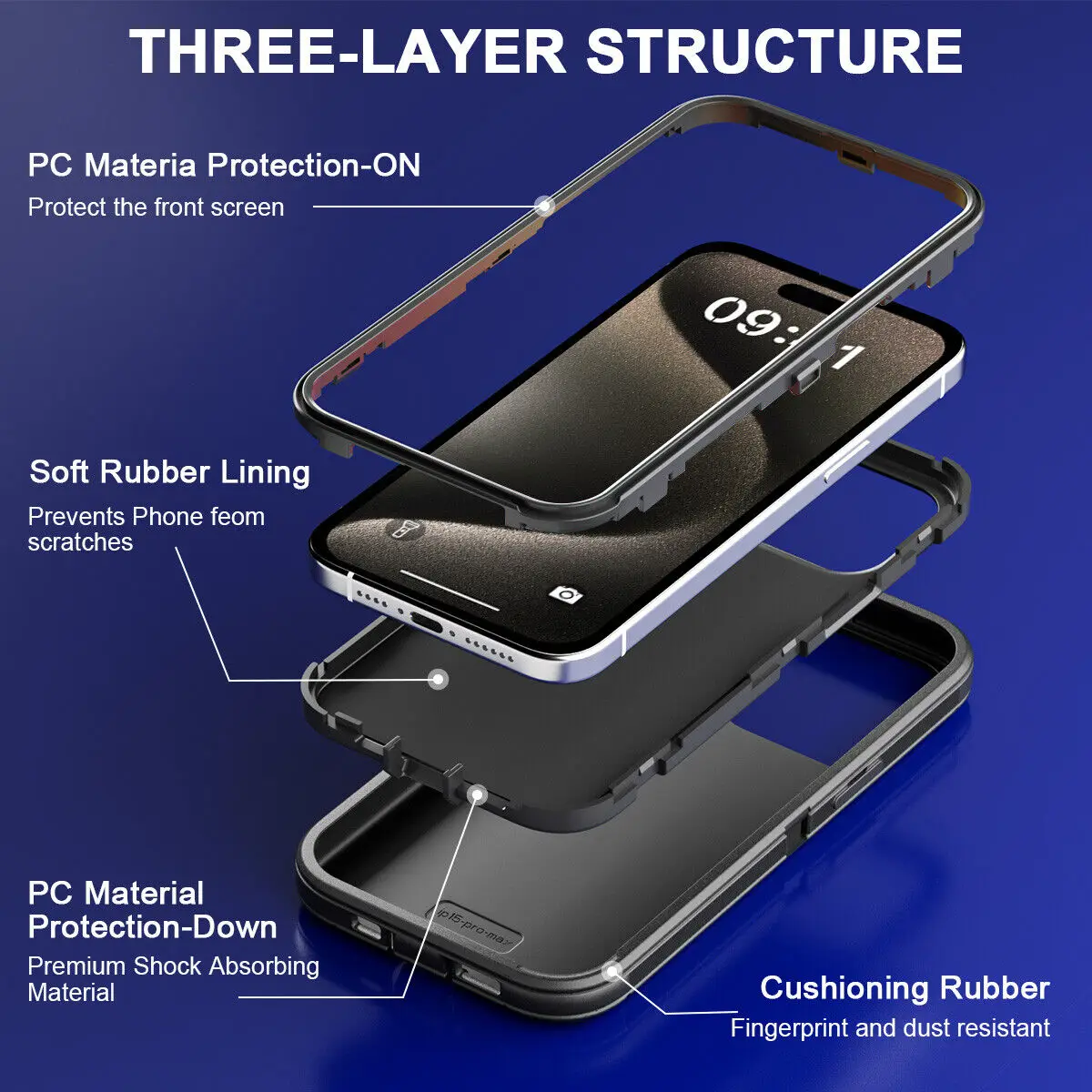 เคสกันกระแทก 3IN1 รุ่น Heavy D - Phone Cases That Fit Iphone 16E บทวิจารณ์และราคา