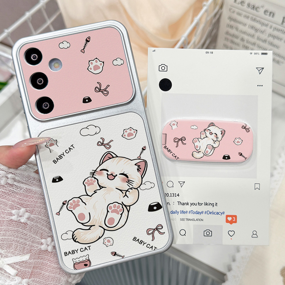 เคสโทรศัพท์ลายการ์ตูนแมวน่ารัก - Phone Cases With Stand บทวิจารณ์และราคา