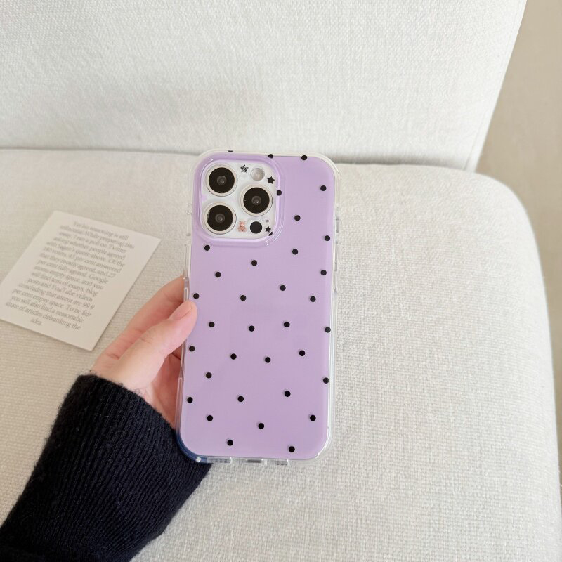 เคสโทรศัพท์ลายจุดสีขาวและสีม่ว - Phone Cases Polka Dot บทวิจารณ์และราคา