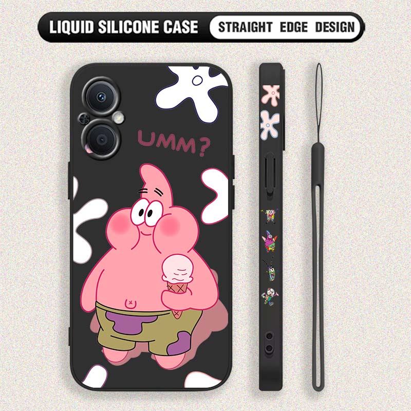 เคสโทรศัพท์ลายฟองน้ำบ๊อบ สแควร - Silicone Liquid Case บทวิจารณ์และราคา