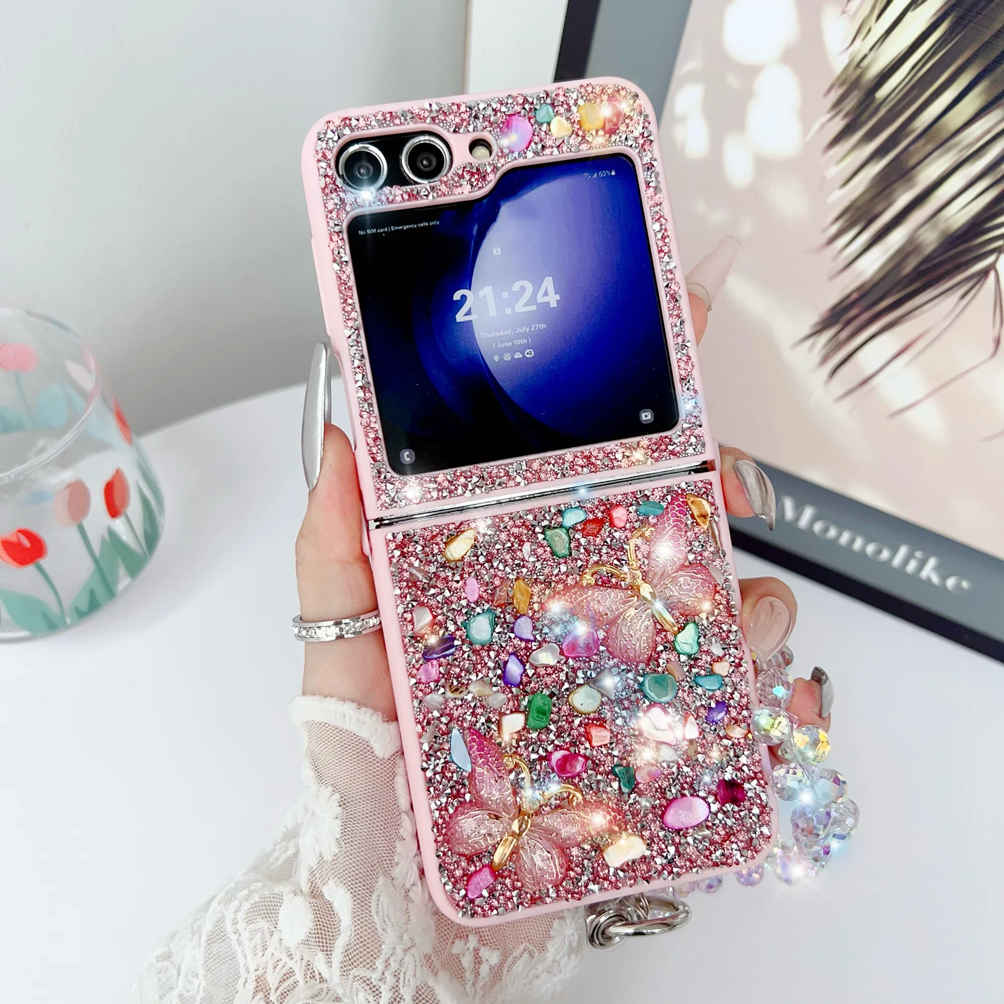 Luxury GlitterสําหรับSamsung G - Phone Cases Z Flip 6 บทวิจารณ์และราคา