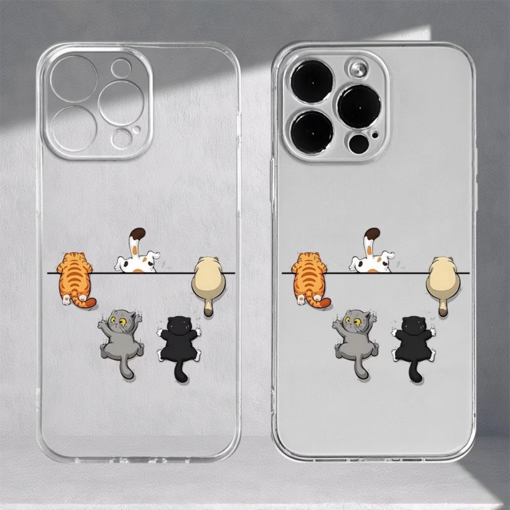 เคสโทรศัพท์ลายแมวน่ารัก 5 แบบ  - Phone Cases Clear บทวิจารณ์และราคา