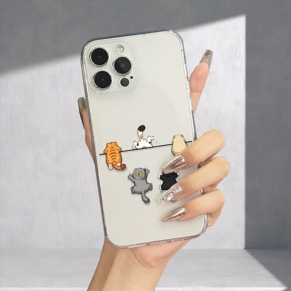 เคสโทรศัพท์ลายแมวน่ารัก 5 แบบ  - Phone Cases Clear บทวิจารณ์และราคา