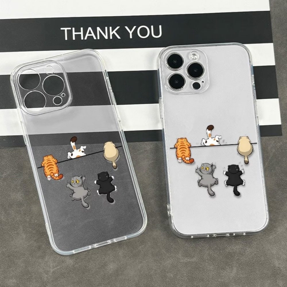 เคสโทรศัพท์ลายแมวน่ารัก 5 แบบ  - Phone Cases Clear บทวิจารณ์และราคา