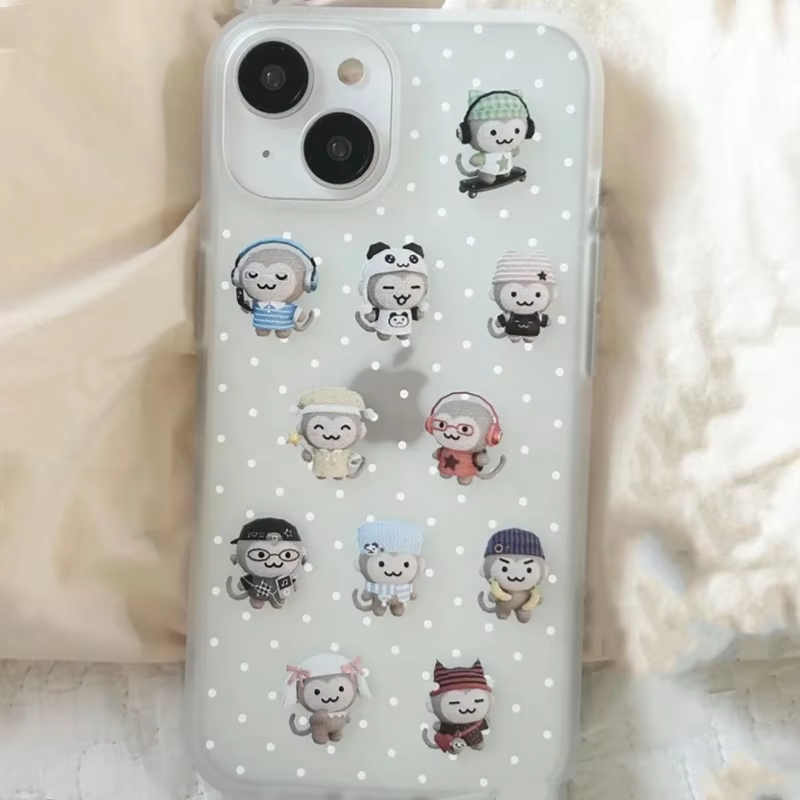 เคสโทรศัพท์ลายจุดขาวลายน้องลิง - Phone Cases Kawaii บทวิจารณ์และราคา