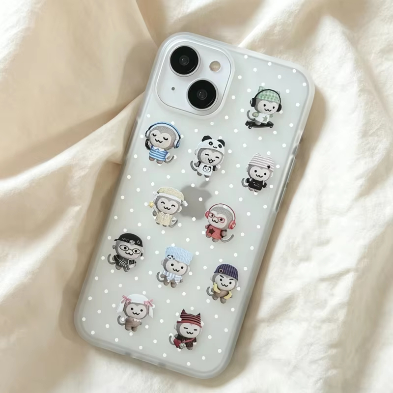 เคสโทรศัพท์ลายจุดขาวลายน้องลิง - Phone Cases Kawaii บทวิจารณ์และราคา