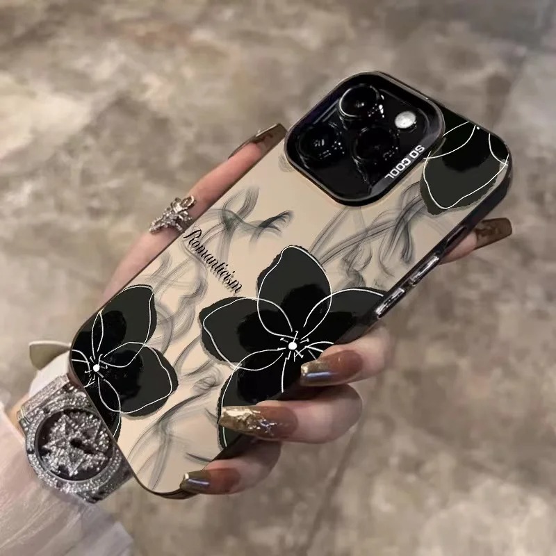 Vintageดอกไม้สีดําเคสโทรศัพท์ส - Phone Cases Wholesale บทวิจารณ์และราคา