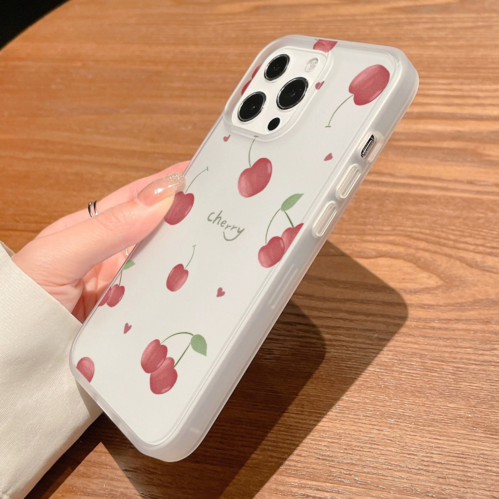 เคสโทรศัพท์ลายเชอร์รี่แบบด้านส - Matte Frosted Case บทวิจารณ์และราคา