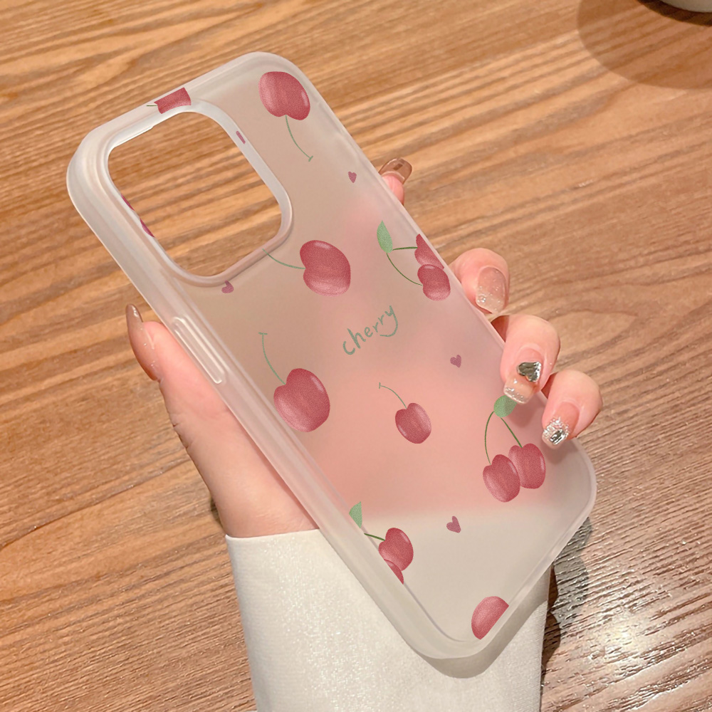 เคสโทรศัพท์ลายเชอร์รี่แบบด้านส - Matte Frosted Case บทวิจารณ์และราคา