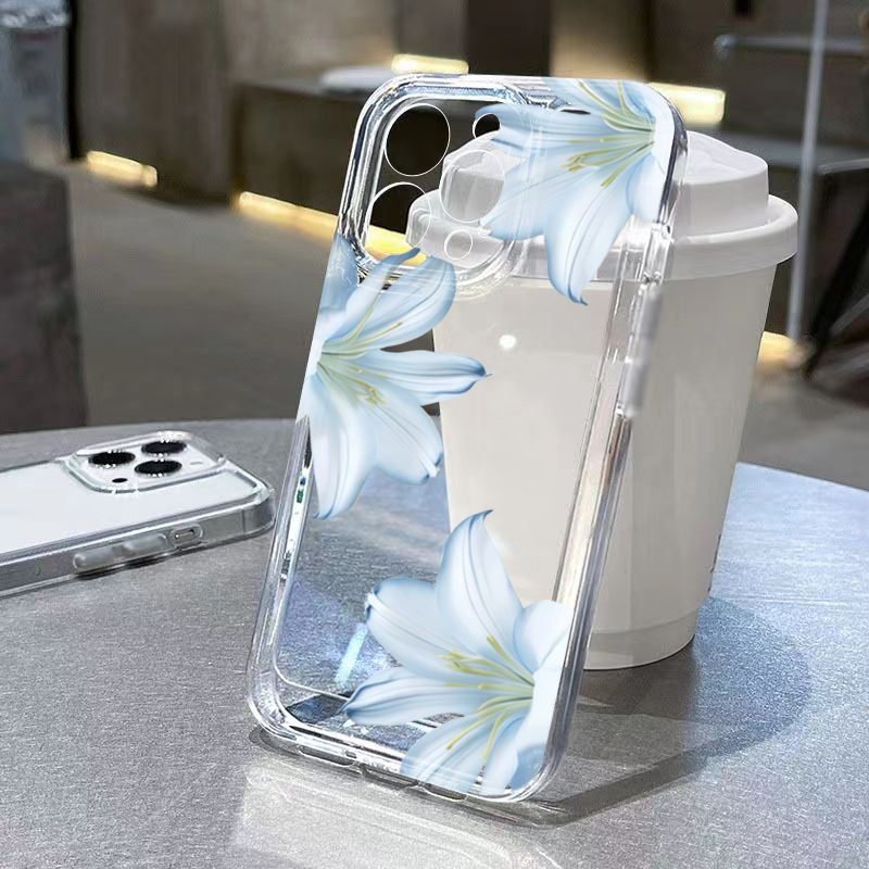 เคสโทรศัพท์ลายดอกลิลลี่สีขาวสุ - Phone Cases Clear บทวิจารณ์และราคา