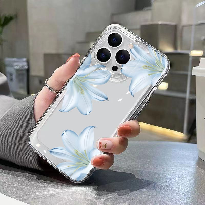 เคสโทรศัพท์ลายดอกลิลลี่สีขาวสุ - Phone Cases Clear บทวิจารณ์และราคา
