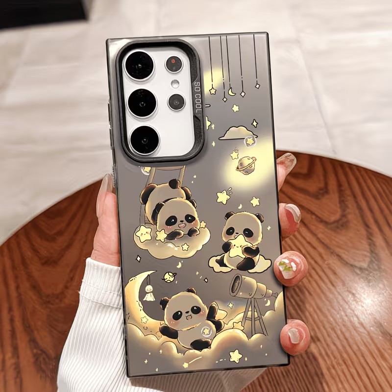 เคสโทรศัพท์ลายเมฆและแพนด้า ท้อ - Gradient Color Case บทวิจารณ์และราคา