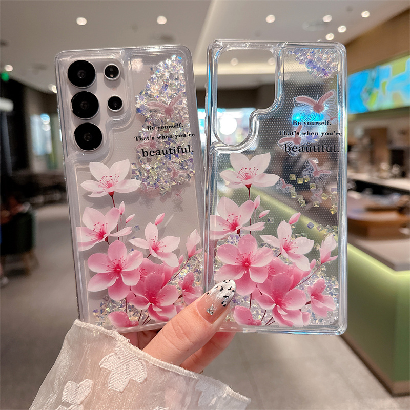 เคสใสประดับกลิตเตอร์และเพชรแบบ - Silicone Liquid Case บทวิจารณ์และราคา