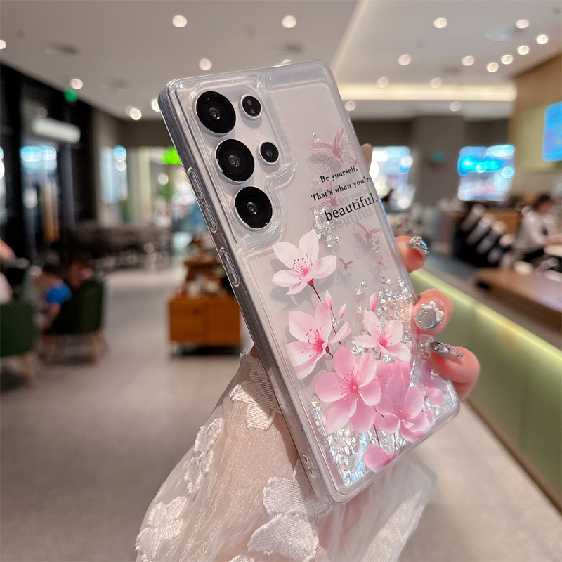 เคสใสประดับกลิตเตอร์และเพชรแบบ - Silicone Liquid Case บทวิจารณ์และราคา